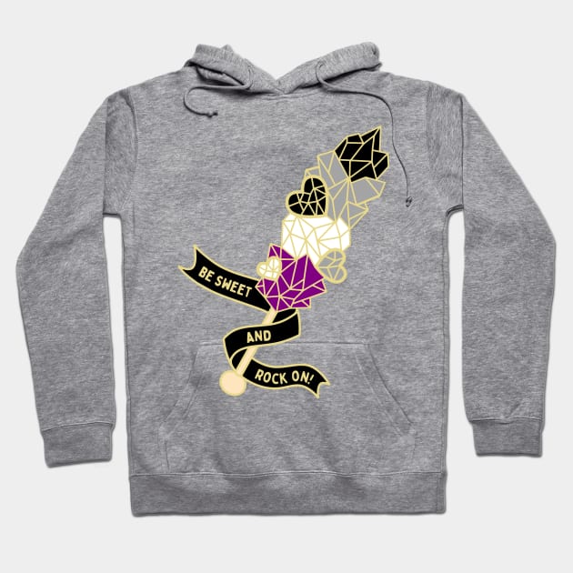 Rock Candy - Asexual Pride Hoodie by Razumi Yazura